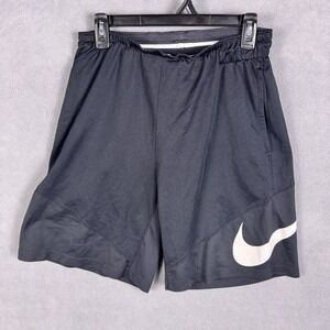 Nike Dri-FIT Shorts Mens Medium Black Athletic Swoosh Polyester Running Training